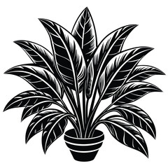 new tropical plant flower vector design