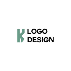 K alphabet icon letter logo design