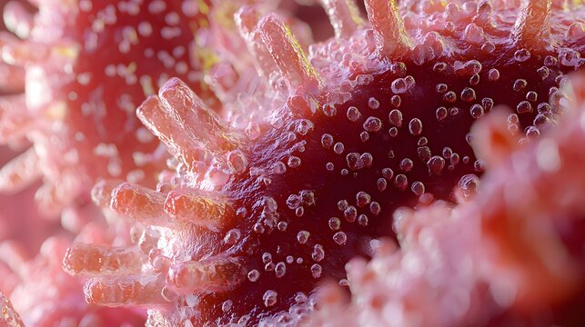 A highly detailed and realistic close-up of this bacteria: **Veillonella parvula** - Part of the normal oral and gastrointestinal flora; can be involved in infections.