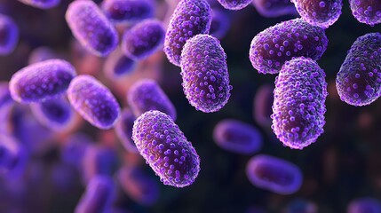 A highly detailed and realistic close-up of this bacteria: **Streptococcus pneumoniae** - Causes pneumonia, meningitis, and ear infections.