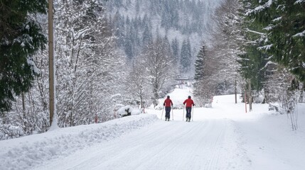 Winter Adventure on Snowy Trails