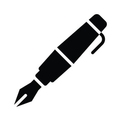 Simple pen icon, for writing and creative designs
