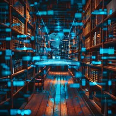 Fototapeta premium Vast Digital Library of Online Resources for Remote Education and Distance Learning