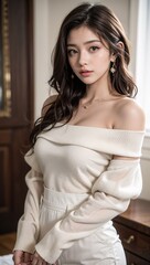 Fototapeta premium woman, beauty, dress, fashion