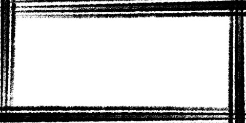 Vintage Grunge Black Texture - Rough Dark Border