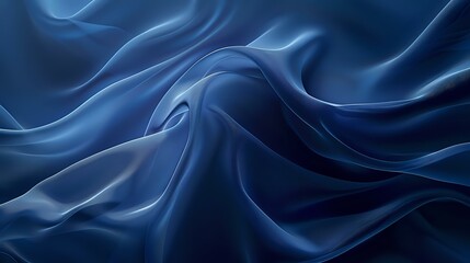 Obraz premium A captivating abstract design with soft, flowing blue waves and light sparkles, creating a serene and ethereal atmosphere. Perfect for backgrounds, digital art, or creative design projects.