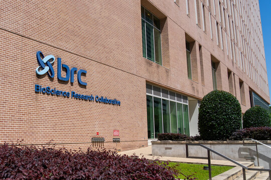 Houston, Texas, USA - April 3, 2024: The BioScience Research Collaborative (BRC) in the Texas Medical Center in Houston, Texas. BRC is a collaborative life science research building.