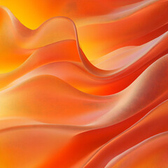 Obraz premium Abstract orange waves with flowing motion and warm gradients.