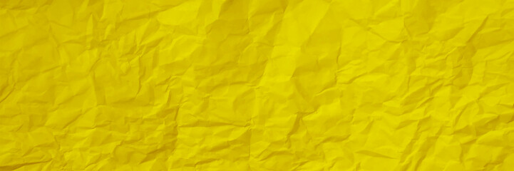 Colorful yellow crumpled paper texture. Rough grunge old blank. Colored background. Vivid colorful wrinkled crumpled calendula, marigold yellow blank paper texture. Vector illustration