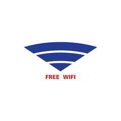 Signal element vector icon blue color. for free internet templates