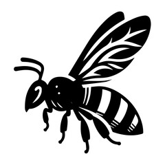  flying honey bee bumblebee character vector design