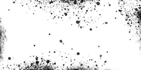 Abstract Black Ink Splatter - Dark Grunge Texture Design