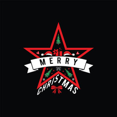 Christmas T-shirt Design Vector Graphic
