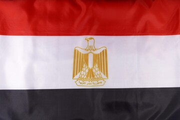 Egyptian flag prominently displayed showcasing the colors and emblem at a significant cultural...