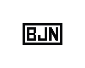 BJN logo design vector template. BJN