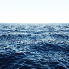 Obraz premium Sea waves isolated on white background, perfect for clean, aquatic themes.