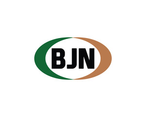 BJN logo design vector template. BJN