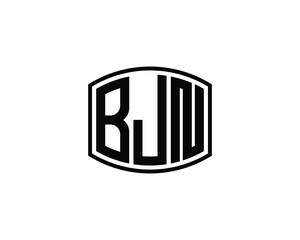 BJN logo design vector template. BJN