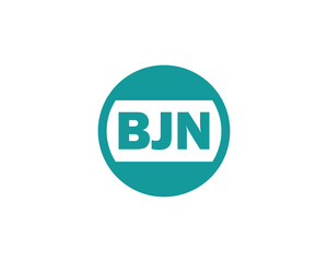 BJN logo design vector template. BJN