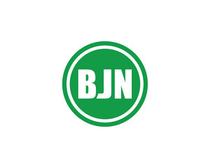 BJN logo design vector template. BJN