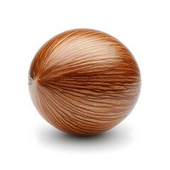 Sacha Inchi Nut Isolated on White Background in Detailed Macro Shot