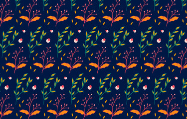 Hand Drawn Floral Pattern Background