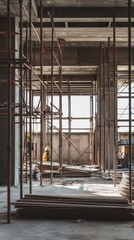 Fototapeta premium Construction Site Interior