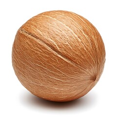 Macro Shot of Perfect Ogbono Nut on Pristine White Background with Exquisite Details