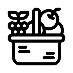 fruit line icon