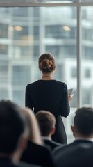 Business Presentation in Modern Office