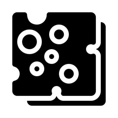 cheese glyph icon