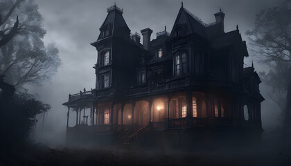 Obraz premium Haunted Mansion Anime