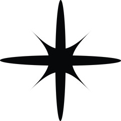 Sparkle Star Icon Set Vector Stock Illustration Different Forms of Stars Constellations Galaxies