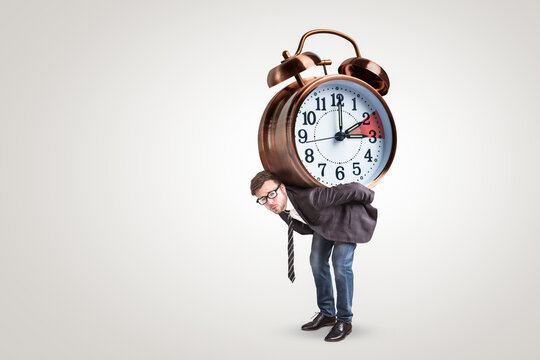 Man Struggling with Daylight Saving Time Change