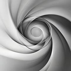 Abstract grayscale swirl with elegant curves and flowing motion.