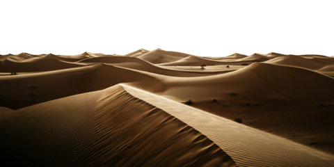 Sand Dune Desert Landscape Isolated, Transparent PNG Background