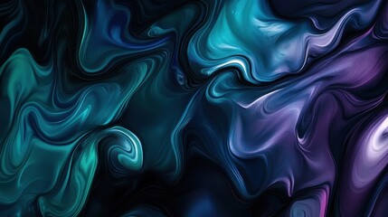 Obraz premium Dark and Mysterious Liquid Abstract Background
