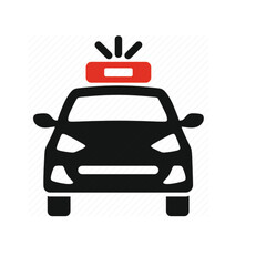 Police, transport, vehicle icon