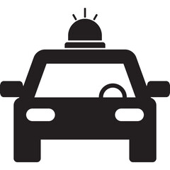 Obraz premium Police, transport, vehicle icon
