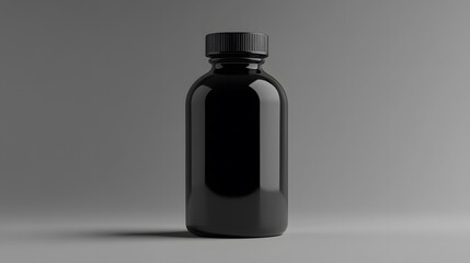 Obraz premium 空の黒い瓶