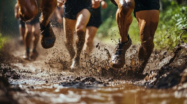 Muddy Trail Running - A Splash of Determination