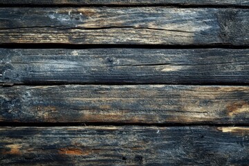 Fototapeta premium Weathered Dark Wooden Planks Background