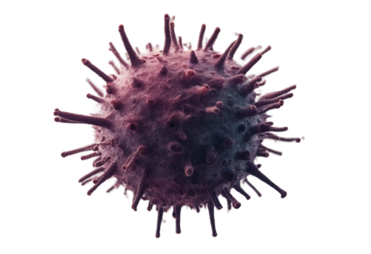 Collection of virus isolate on transparency background