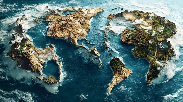Simulation of Supercontinent Breakup and New Continent Formation via Tectonic Plate Movement