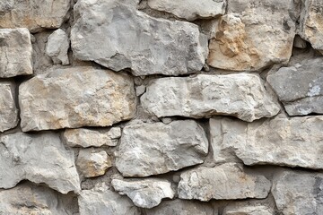 Close-up of a weathered gray stone wall