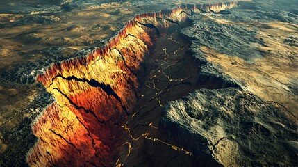 Tectonic Plate Simulation Showcasing Earth's Dynamic Geology and Crustal Forces