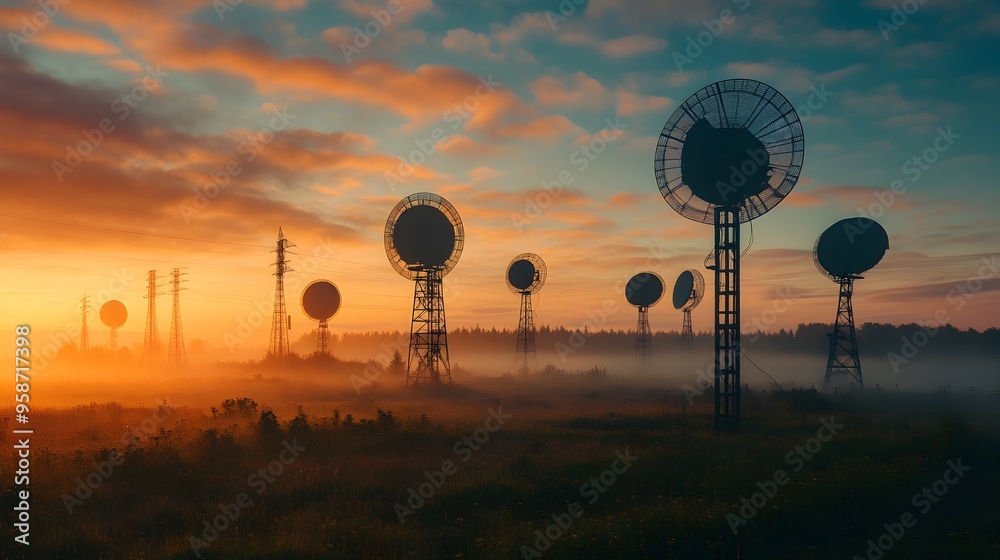 Poster weather radar system contributing data to simulation models for weather forecasting