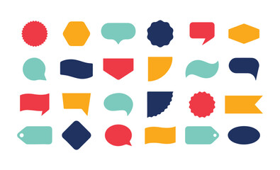 Sale badges and sticker set