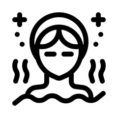 hydrotherapy line icon