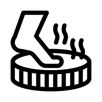 recommend clip art: foot line icon